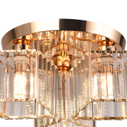 Lustra Clasica Moderna Sasha, LC117/3GD, 3x E27, Metal si Cristal, Auriu, Abajur Lustre Clasice Default Title Alessandro Design