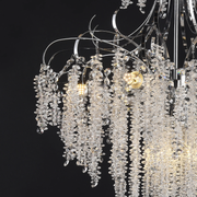 Candelabru Cristal CC9311/5CH, 5x E14, Diametru 50cm, Crom Candelabre Cristal Default Title Alessandro Design