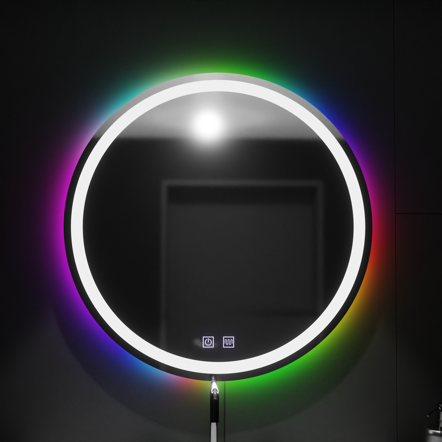 Round LED mirror 60cm, Spectrum Touch, RGB, Demister System Mirrors Korman E Default Title Alessandro Design