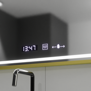 Rectangular LED Mirror, 80x60cm, Verite Royale Gold MotionGlow Marcello, De-fogging System, Clock & Thermometer, Dimable Mirrors Marcello Default Title Alessandro Design