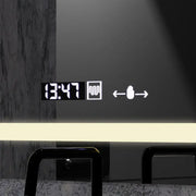 Rectangular LED Mirror, 80x60cm, Definition MotionGlow Marcello, De-fogging System, Clock & Thermometer, Cosmetic Magnifier, Dimable Mirrors Marcello Default Title Alessandro Design