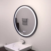LED Round Mirror 60cm, Lucea Touch, Demist System, Dimmable Bathroom Mirror with LED and Demist Default Title Alessandro Design