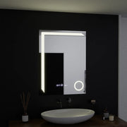 Rectangular LED Mirror, 60x80cm, Precision MotionGlow Marcello, De-fogging System, Clock & Thermometer, Cosmetic Magnifier, Dimable Mirrors Marcello Default Title Alessandro Design