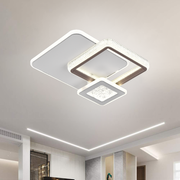 LED Chandelier NYXORA 51W, 3 Squares, Cold/Warm/Neutral light, White LED Chandeliers Default Title Alessandro Design