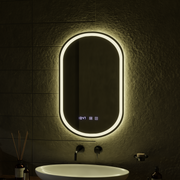 LED Touch Mirror ONIRA Defog System, Clock and Temperature 50x80 cm Mirrors Korman S Default Title Alessandro Design