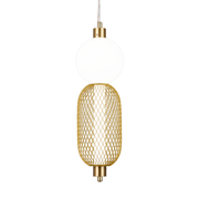 Lustra LED Suspendata LM550/2GD, 11W, Lumina 3000/4000/6000K, Auriu, Inaltime Reglabila Lustre Moderne Default Title Alessandro Design