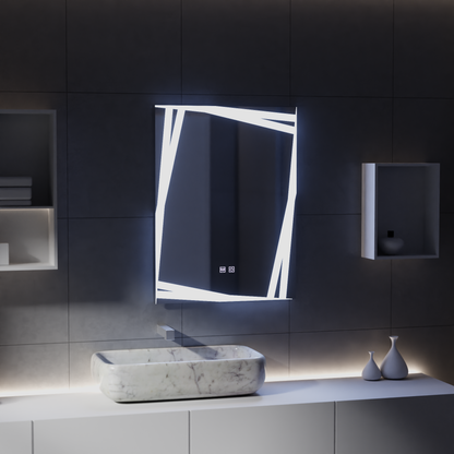 Mirror LED Touch Infinitum Demist System 60X80cm Mirrors Korman E Default Title Alessandro Design