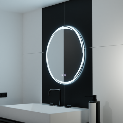 LED Round Mirror 60cm, Spirallus Touch, Demister System, Dimmable Mirrors Korman E Default Title Alessandro Design