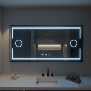 Oglinda LED Rectangulara, 160x80cm, Senzor MotionGlow Marcello, Sistem Dezaburire, Ceas & Termometru, Lupa Cosmetica, Dimabila Oglinzi Marcello Default Title Alessandro Design