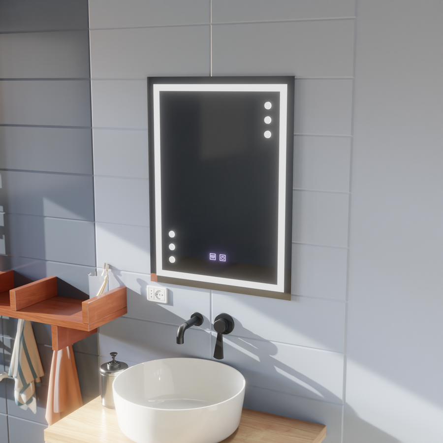 Mirror LED Touch Infima Demist System 60X80cm Mirrors Korman E Default Title Alessandro Design