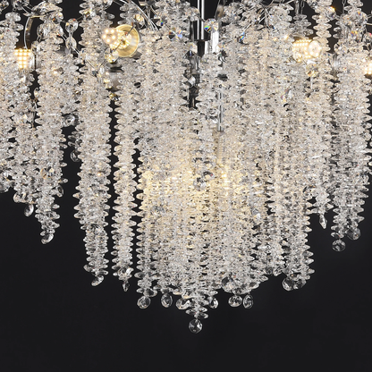 Candelabru Cristal CC9311/5CH, 5x E14, Diametru 50cm, Crom Candelabre Cristal Default Title Alessandro Design