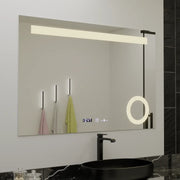 Rectangular LED mirror, 80x60cm, ABSOLU MotionGlow Marcello, Demisting System, Clock & Thermometer, Cosmetic Magnifier, Dimable Mirrors Marcello Default Title Alessandro Design