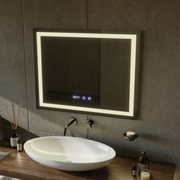 LED Touch MODENA Mirror De-fogging System, Clock and Temperature 80x60 cm Mirrors Korman S Default Title Alessandro Design