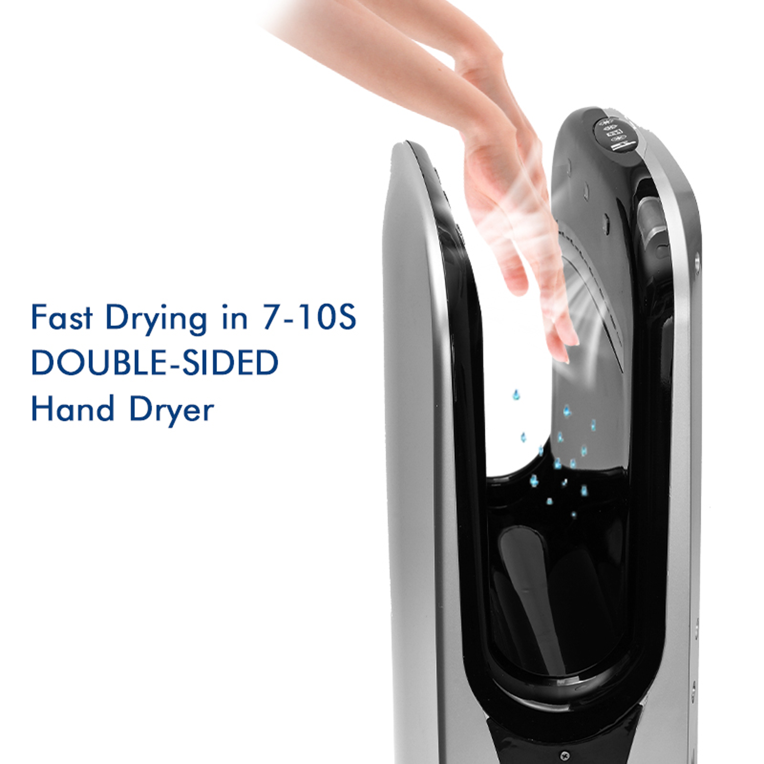 Hand dryer with Sensor, 2000W, ABS, 2029WH Default Title Alessandro Design