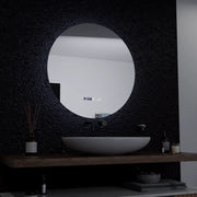 LED Round Mirror, 60cm, Serenite MotionGlow Marcello, De-fogging System, Clock & Thermometer, Dimable Mirrors Marcello Default Title Alessandro Design