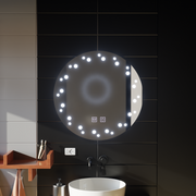 Mirror LED Touch Ivory Demist System 50X50cm Mirrors Korman E Default Title Alessandro Design