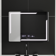 Rectangular LED mirror, 80x60cm, Rayonnement MotionGlow Marcello, Demister System, Clock & Thermometer, Dimable Mirrors Marcello Default Title Alessandro Design