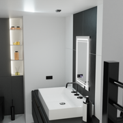 Rectangular LED mirror, 60x80cm, KOVEN Touch, Demister System, Dimmable Mirrors Korman E Default Title Alessandro Design
