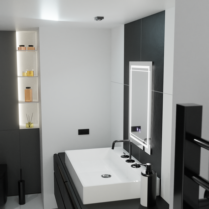 Rectangular LED mirror, 60x80cm, KOVEN Touch, Demister System, Dimmable Mirrors Korman E Default Title Alessandro Design