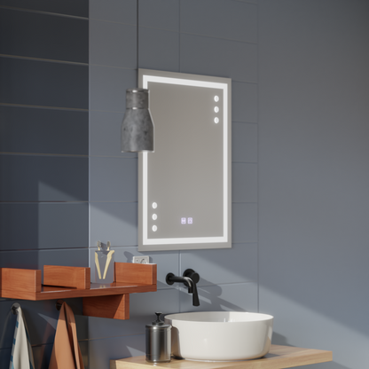 Mirror LED Touch Infima Demist System 60X80cm Mirrors Korman E Default Title Alessandro Design