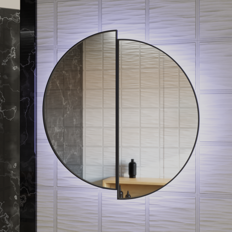 LED Touch Mariah Mirror Demist System 60X60cm Mirrors Korman E Default Title Alessandro Design