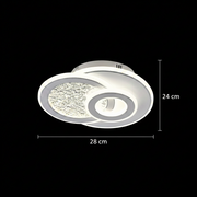 KOMPACTO LED Chandelier 47W, 3 Circles, Cold/Warm/Neutral light, White LED Chandeliers Default Title Alessandro Design
