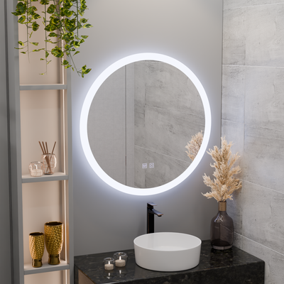 Round LED mirror, 70cm, Noxia Touch, Demister System, Dimmable