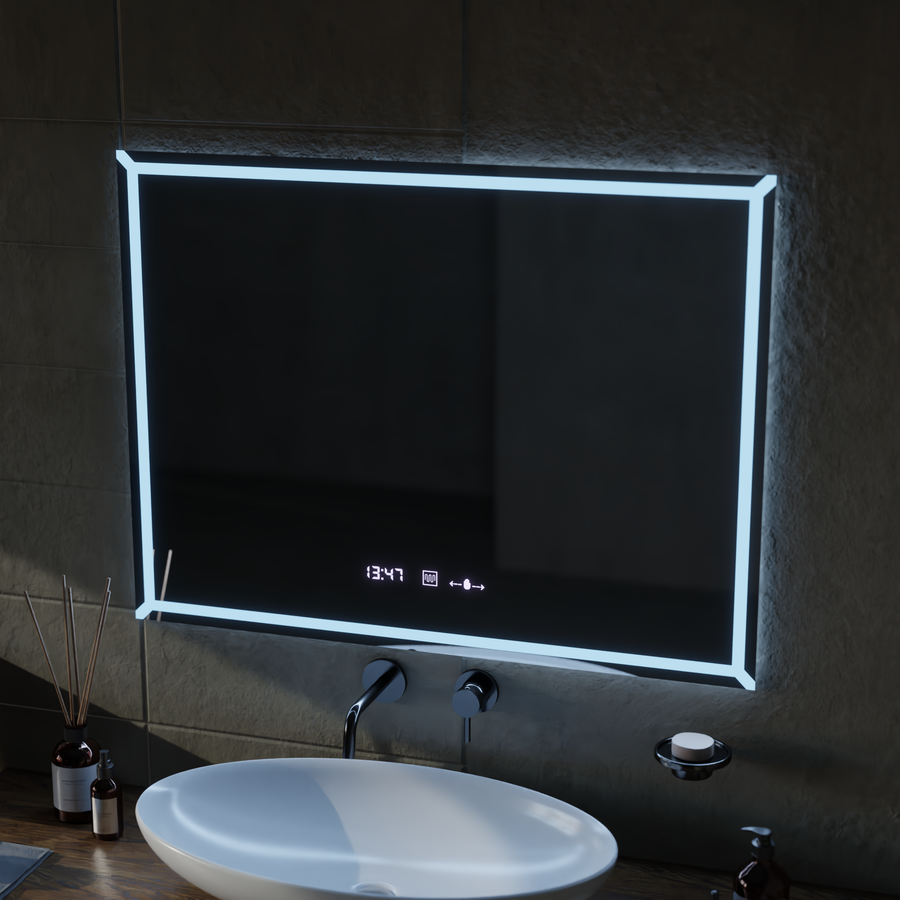 Rectangular LED mirror, 80x60cm, VillayTouch Marcello, Demisting System, Dimabila Mirrors Marcello Default Title Alessandro Design