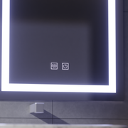 Touch LED mirror with defogging function, 80x50cm Mirrors Korman E Default Title Alessandro Design