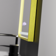 Rectangular LED Mirror, 50x70cm, Verite Royale Gold Motion Glow Marcello, De-fogging System, Clock & Thermometer, Dimable Mirrors Marcello Default Title Alessandro Design