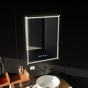 Rectangular LED mirror, 60x80cm, VillayTouch Marcello, Demister System, Dimmable