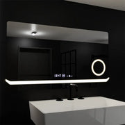 Rectangular LED Mirror, 80x60cm, Definition MotionGlow Marcello, De-fogging System, Clock & Thermometer, Cosmetic Magnifier, Dimable Mirrors Marcello Default Title Alessandro Design
