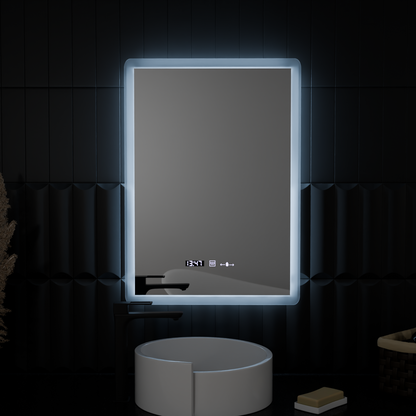 Oglinda LED Rectangulara, 50x70cm, ELANCEE Senzor MotionGlow Marcello, Sistem Dezaburire, Ceas & Termometru, Dimabila Oglinzi Marcello Default Title Alessandro Design