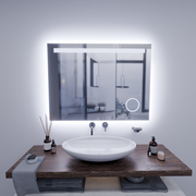 Rectangular LED Mirror, 80x60cm, Piano Touch, Demister System, Dimmable, Cold Light 6000K Mirrors Korman E Default Title Alessandro Design