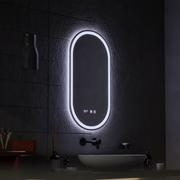 LED Touch Mirror ONIRA Defog System, Clock and Temperature 50x80 cm Mirrors Korman S Default Title Alessandro Design
