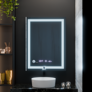 Rectangular LED mirror, 75x90cm, Verite MotionGlow Marcello, Demister System, Clock & Thermometer, Dimable Mirrors Marcello Default Title Alessandro Design