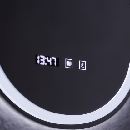 LED Touch Mirror ONIRA Defog System, Clock and Temperature 50x80 cm Mirrors Korman S Default Title Alessandro Design