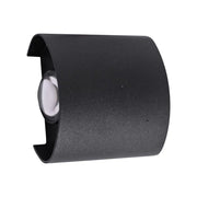 Fantas Outdoor and Indoor LED Wall Light, 2 Sources x 1W, IP65, Metallic, Black, 3000K Outdoor Wall Lights Default Title Alessandro Design