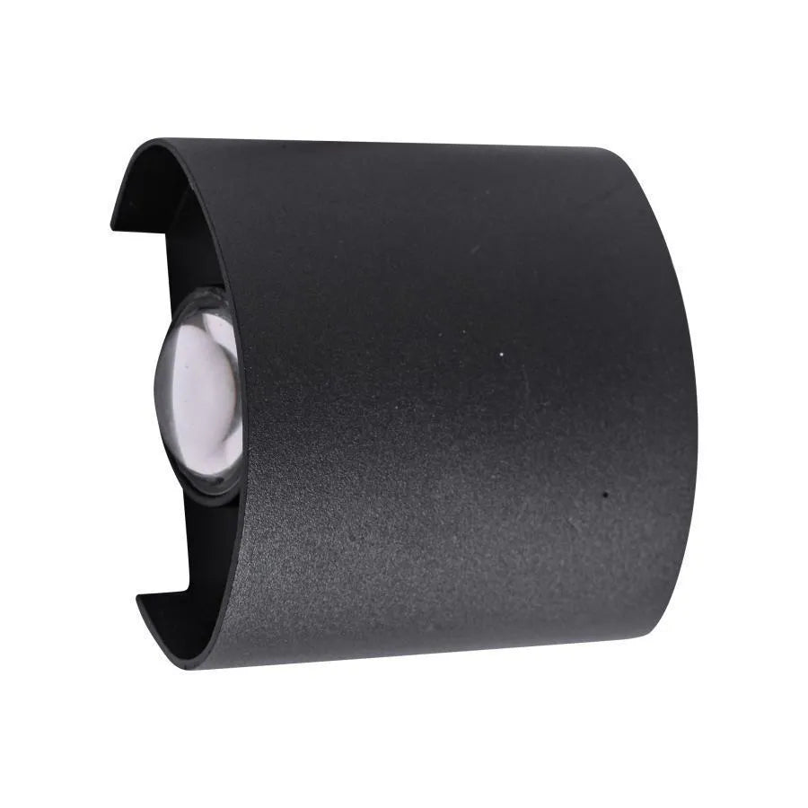 Fantas Outdoor and Indoor LED Wall Light, 2 Sources x 1W, IP65, Metallic, Black, 3000K Outdoor Wall Lights Default Title Alessandro Design