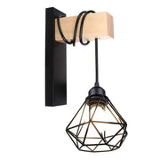 Audrey wall lamp 1x E27 Black Brown Indoor wall lights Default Title Alessandro Design