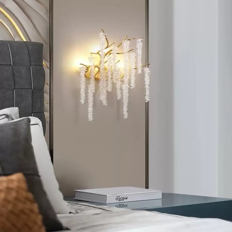 Cristal Chandler wall lamp 3x G9 Gold Interior wall lamp Default Title Alessandro Design