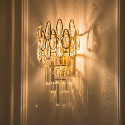 ALHAMBRA Cristal wall lamp 2x E14, 35x15cm, Gold Interior wall lamps Default Title Alessandro Design