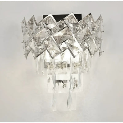 Juanita Crystal Wall Lamp Silver