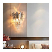 Cristal Mayra wall lamp 2x E14 Gold Interior wall lamp Default Title Alessandro Design