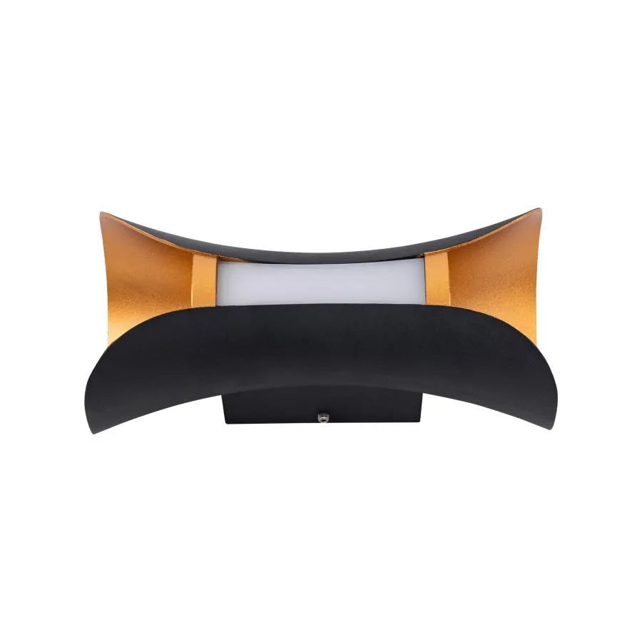 Ucrus Outdoor Wall Light, 12W, Black with Gold, 3000K Outdoor Wall Lights Default Title Alessandro Design