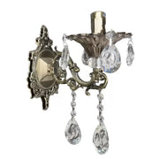 SANSSOUCI Picollo Crystal Wall Lamp, 1xE14, Antique Brass Indoor Wall Lamps Default Title Alessandro Design