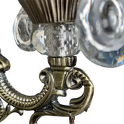 SANSSOUCI Picollo Crystal Wall Lamp, 1xE14, Antique Brass Indoor Wall Lamps Default Title Alessandro Design