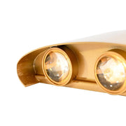 Fantas Outdoor and Indoor LED Wall Lamp, 6 Sources x 1W, IP65, Metallic, Gold, 3000K Outdoor Wall Lamps Default Title Alessandro Design