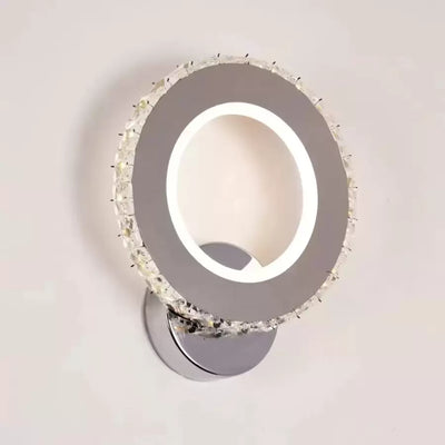 Samy Crystal LED Wall Lamp 34W Silver