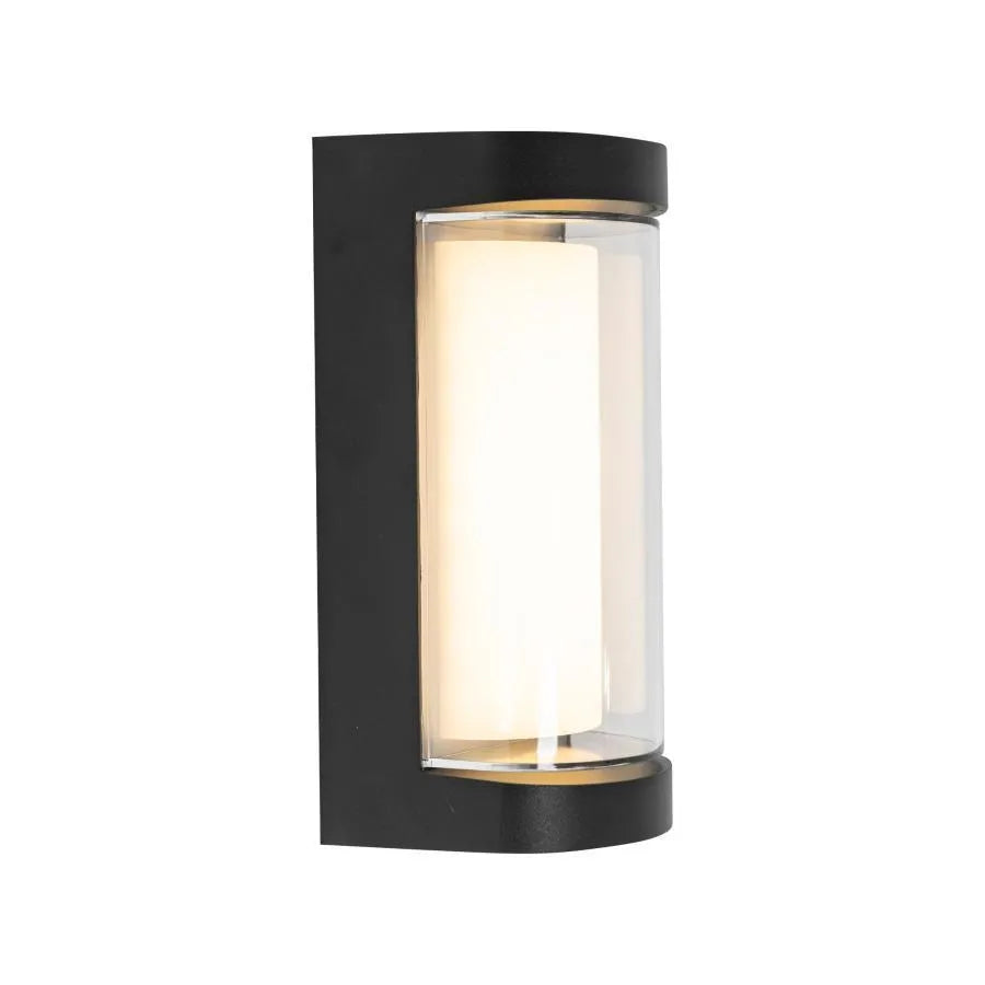 Han Outdoor LED Wall Light, 8W, Metal, Black Outdoor Wall Lights Default Title Alessandro Design